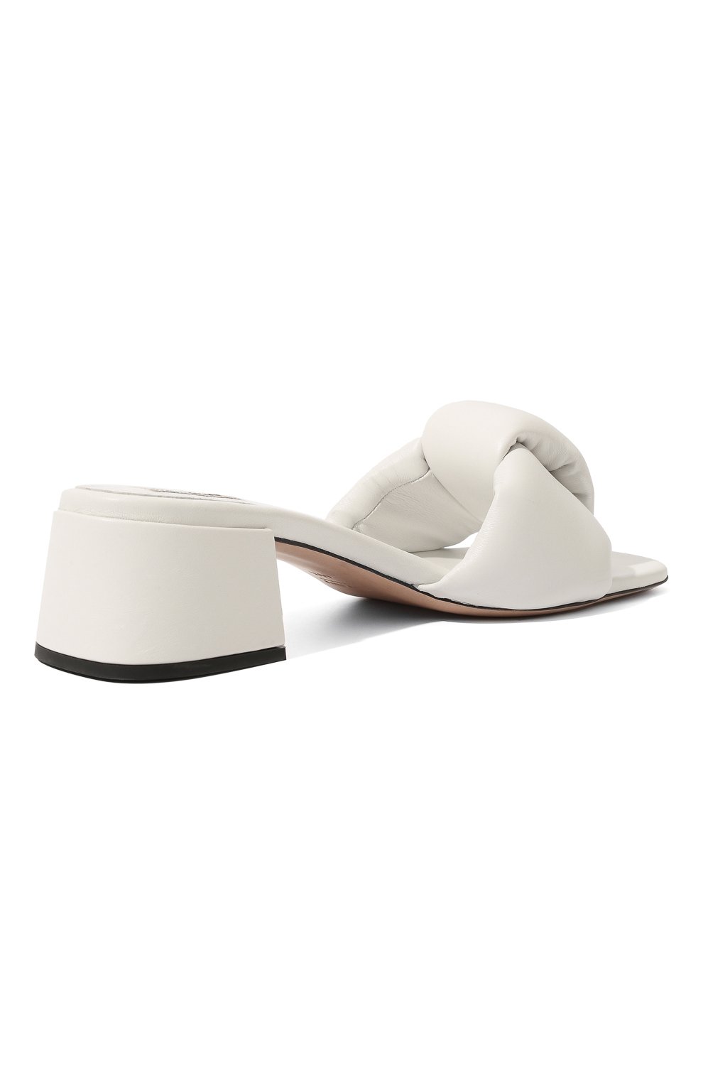 Кожаные мюли MIU MIU белого цвета по цене 76000 руб., арт. 5XX547-LYB-F0009-045, фото 5 Кожаные мюли MIU MIU, арт. 5XX547-LYB-F0009-045, фото 5