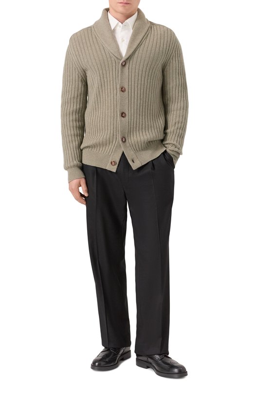 Кашемировый кардиган Brunello Cucinelli M22505506 Хаки  M22505506 Фото 2