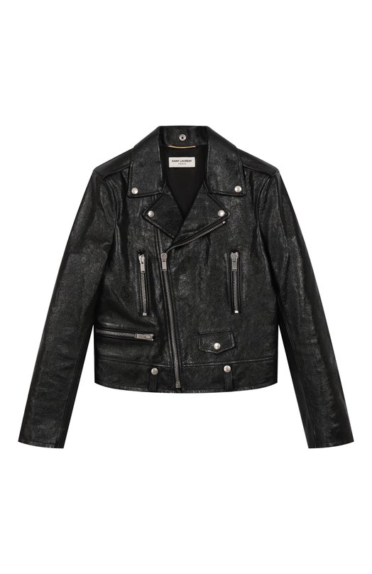 Кожаная куртка Saint Laurent 481862YC2NI 1000 Чёрный 481862YC2NI 1000