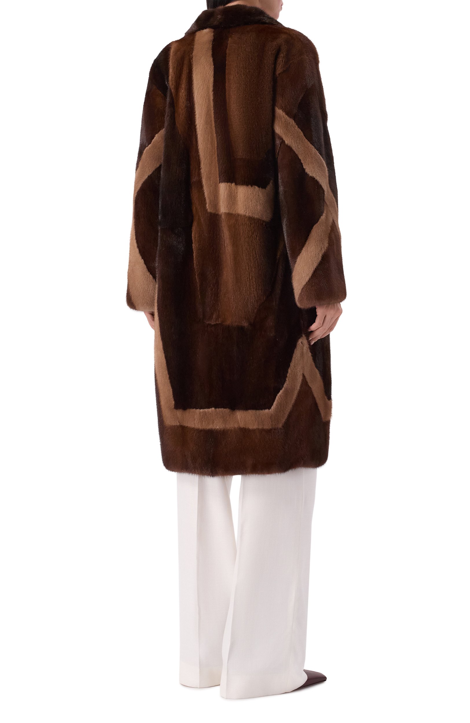 Шуба из норки KITON коричневого цвета по цене 3145000 руб., арт. D60683AK0538F29, фото 4 Шуба из норки KITON, арт. D60683AK0538F29, фото 4