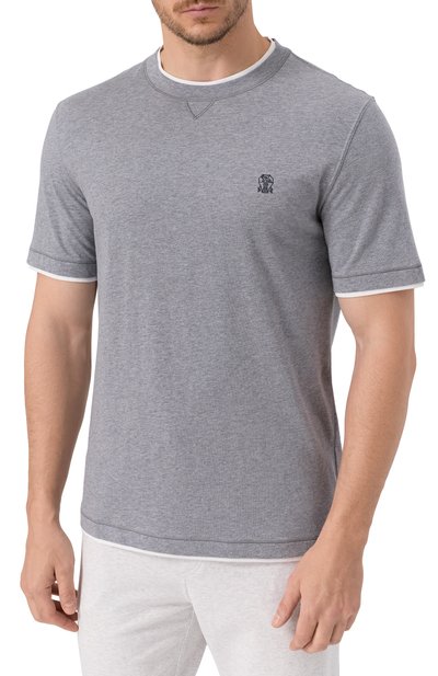 Хлопковая футболка BRUNELLO CUCINELLI, арт. M0B137451G, фото 3