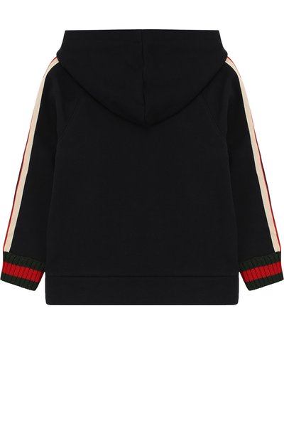 Хлопковое худи с контрастной отделкой GUCCI, арт. 497949/X9L52, фото 2