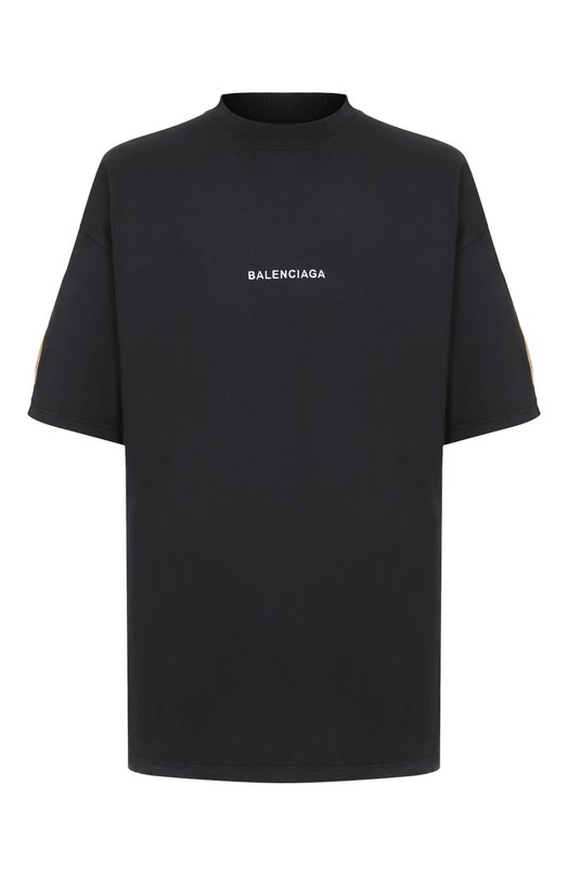 Хлопковая футболка Balenciaga 831305/TSVH4 Чёрный 831305/TSVH4