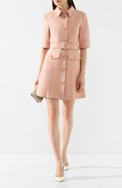 Кожаное платье DROME розового цвета по цене 141000 руб., арт. DPDA356P/D1098P, фото 2 Кожаное платье DROME, арт. DPDA356P/D1098P, фото 2