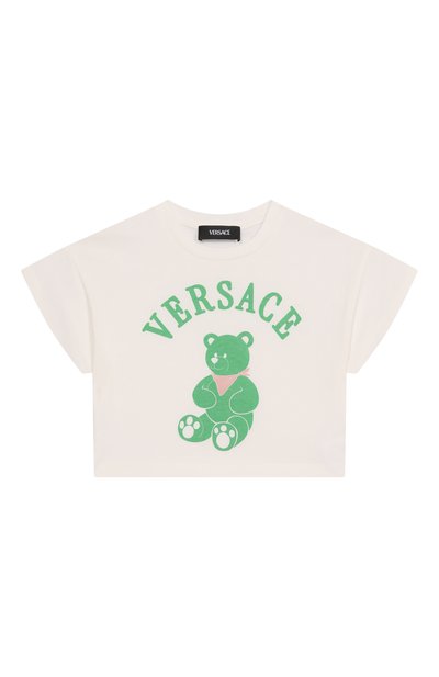 Хлопковая футболка VERSACE, арт. 1018183/1A13082/4A-6A