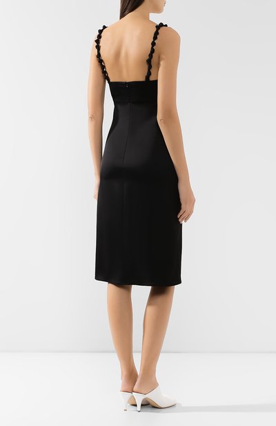 Атласное платье BOTTEGA VENETA, арт. 568085/VA6Q0, фото 4