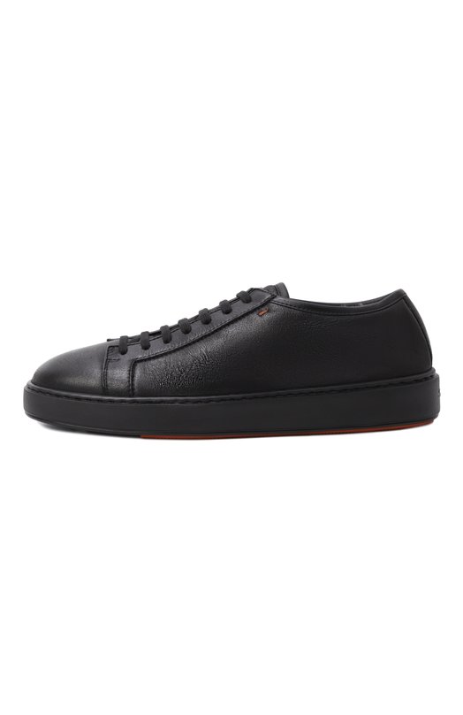 Кожаные кеды Cleanic Santoni MBCG21533NEAPECE Чёрный  MBCG21533NEAPECE Фото 4