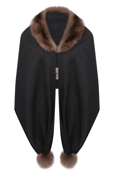 Женский капюшон с мехом соболя VICTORIA KUSENKOVA, арт. 199303624548