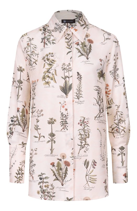 Шелковая рубашка Colombo CM00408/F/T0666-11-2G Кремовый CM00408/F/T0666-11-2G