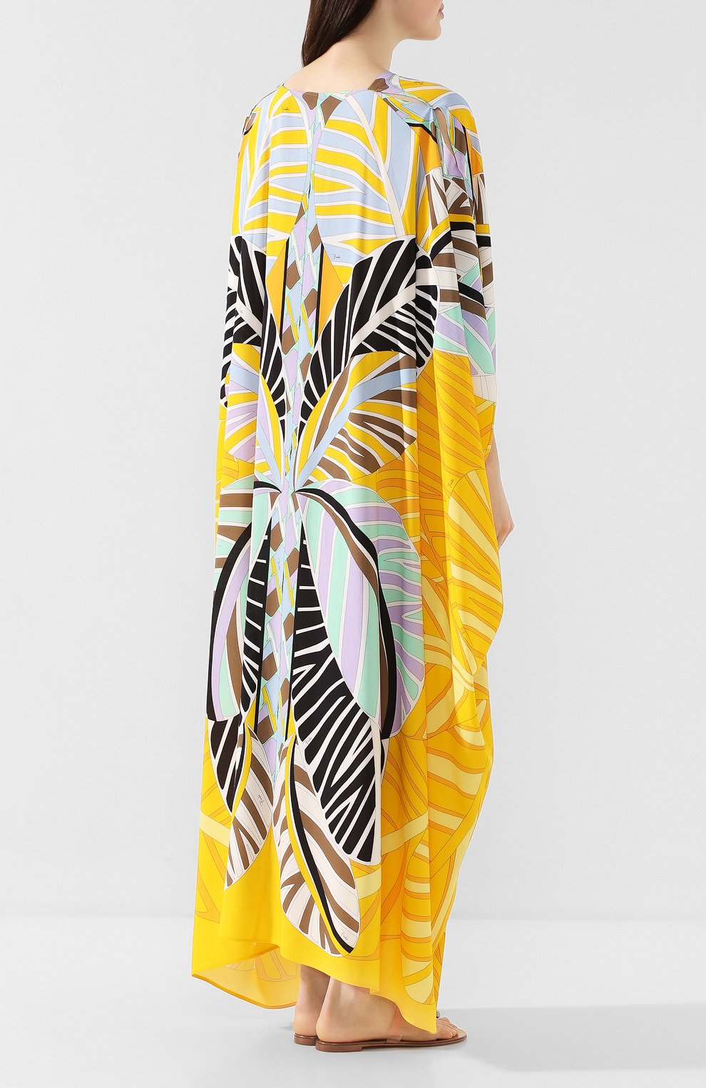 Туника из вискозы EMILIO PUCCI желтого цвета по цене 44250 руб., арт. 0HWL30/0H785, фото 4 Туника из вискозы EMILIO PUCCI, арт. 0HWL30/0H785, фото 4
