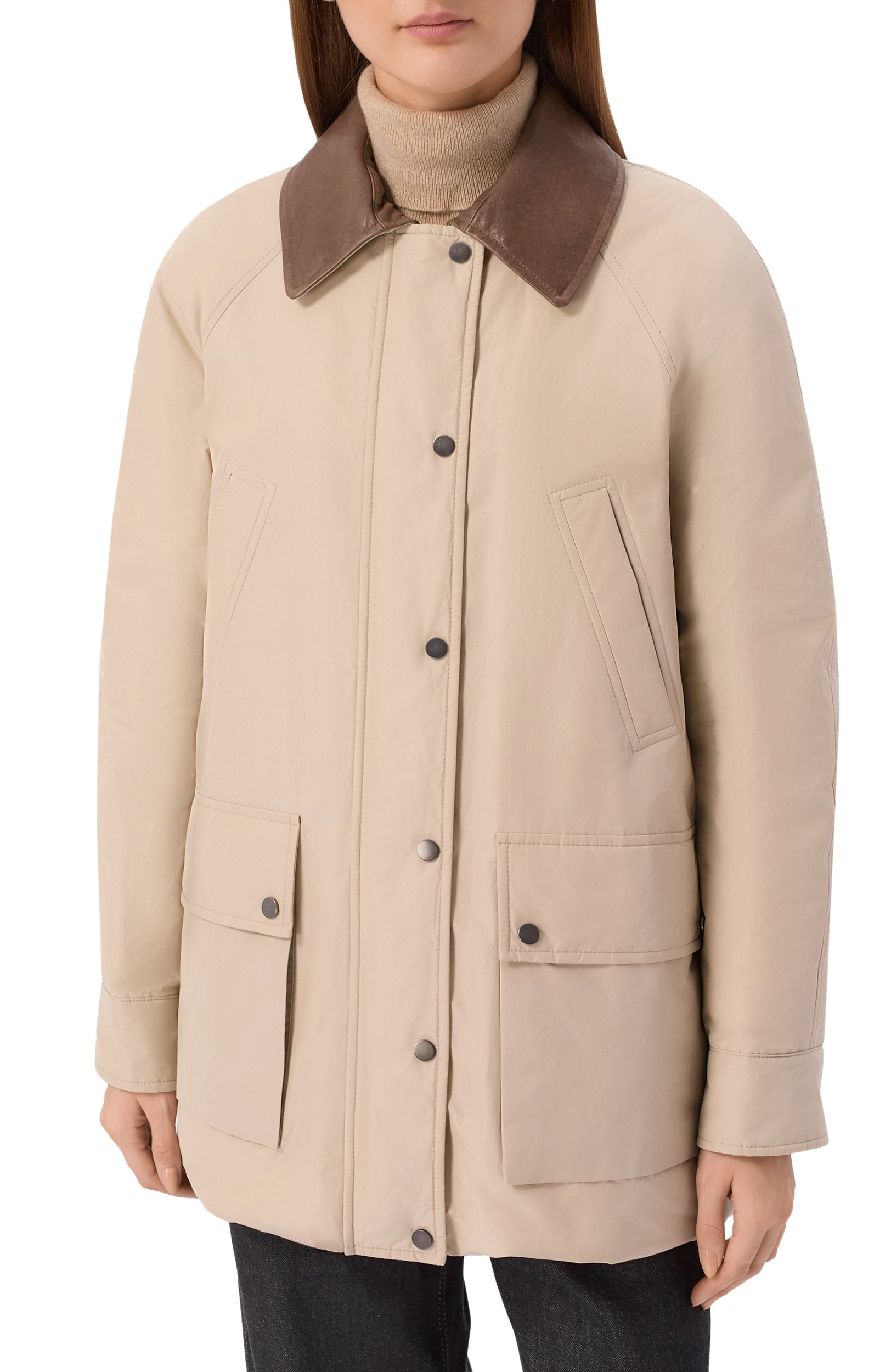 Утепленная куртка BRUNELLO CUCINELLI бежевого цвета по цене 726000 руб., арт. MH5257644P, фото 3 Утепленная куртка BRUNELLO CUCINELLI, арт. MH5257644P, фото 3