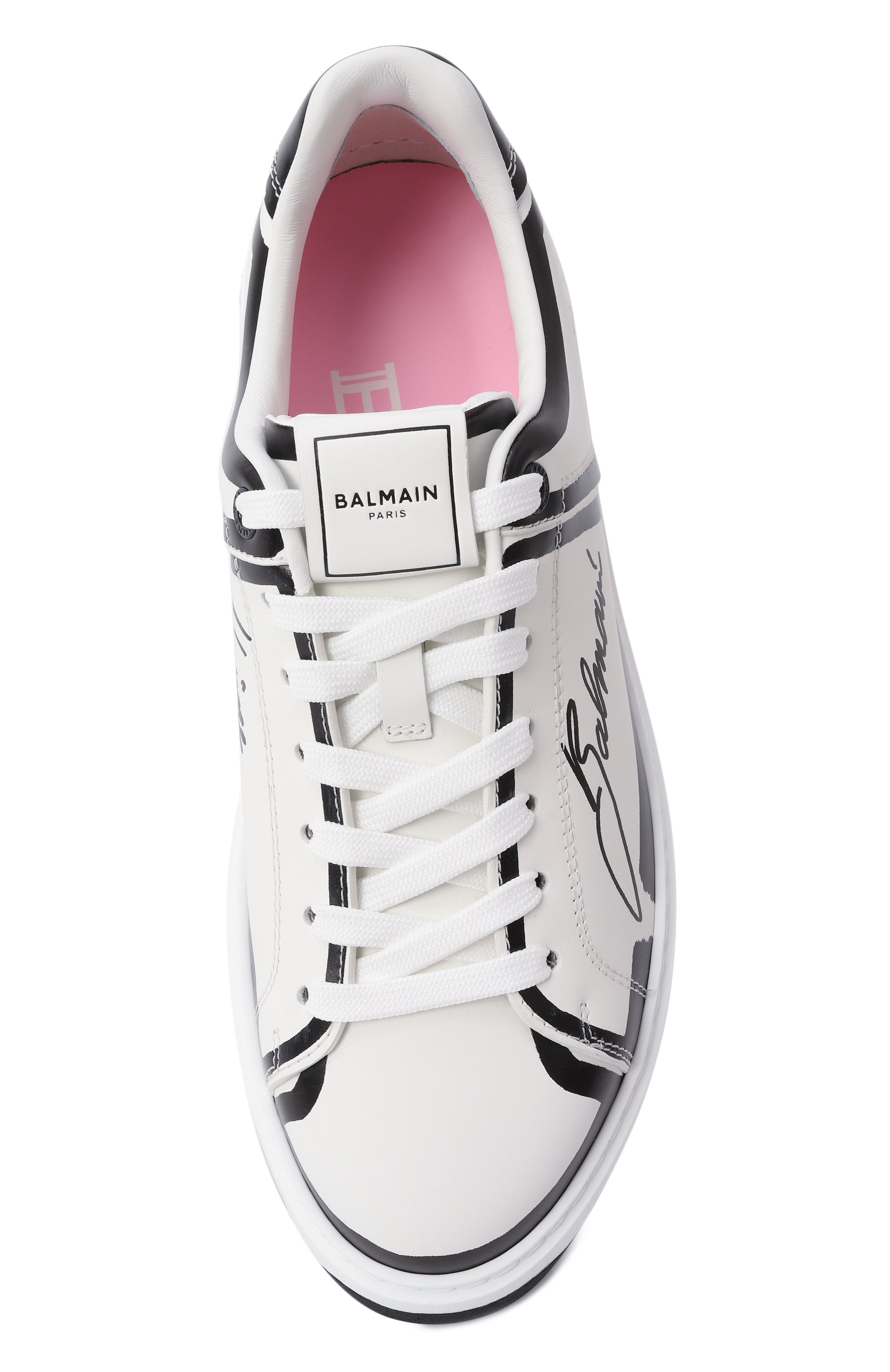 Кожаные кеды b-court BALMAIN, арт. EN1VI690/LCLP, фото 6