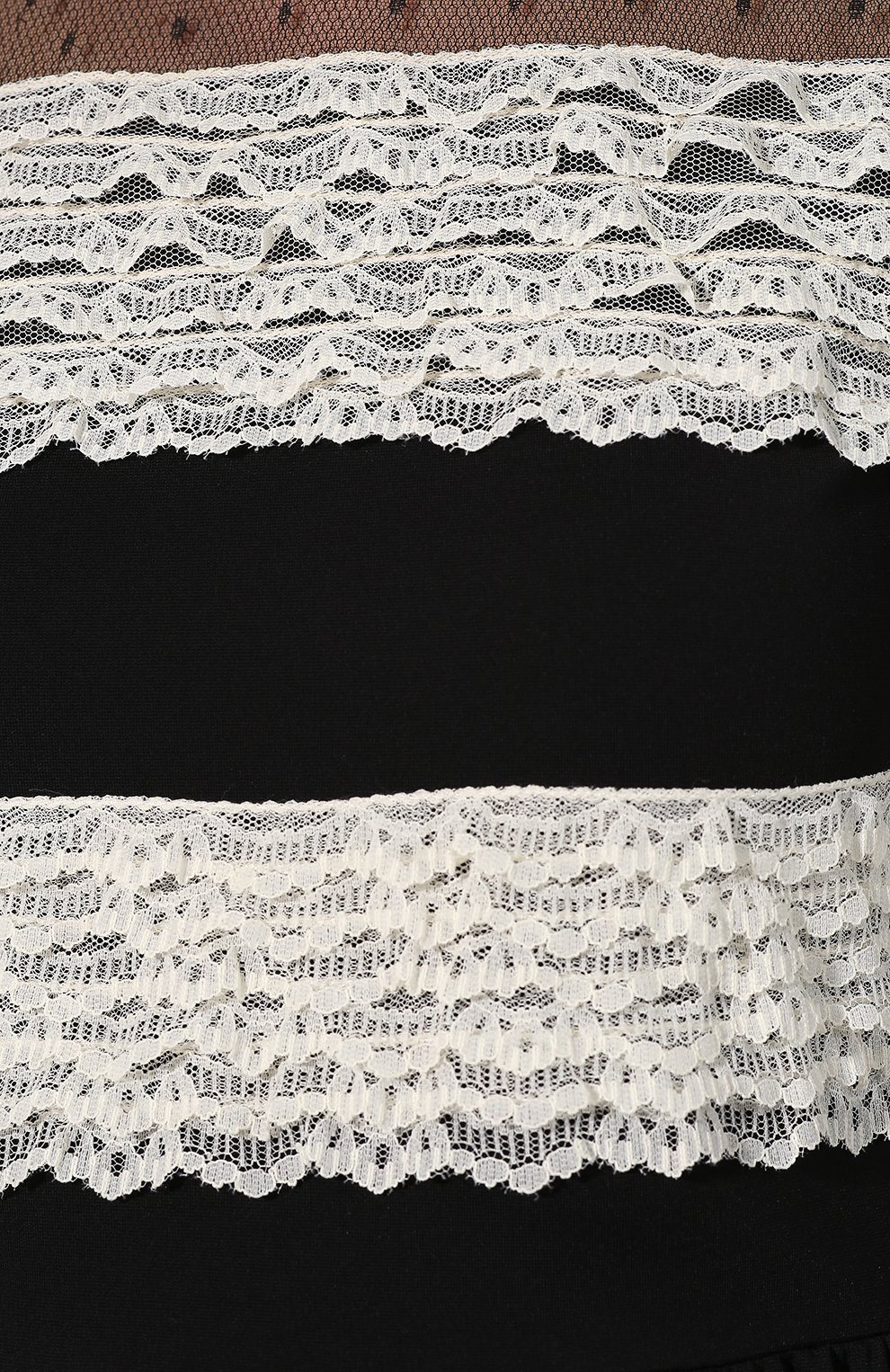 Платье REDVALENTINO черно-белого цвета по цене 39300 руб., арт. SR3MJ01Y/4E3, фото 5 Платье REDVALENTINO, арт. SR3MJ01Y/4E3, фото 5