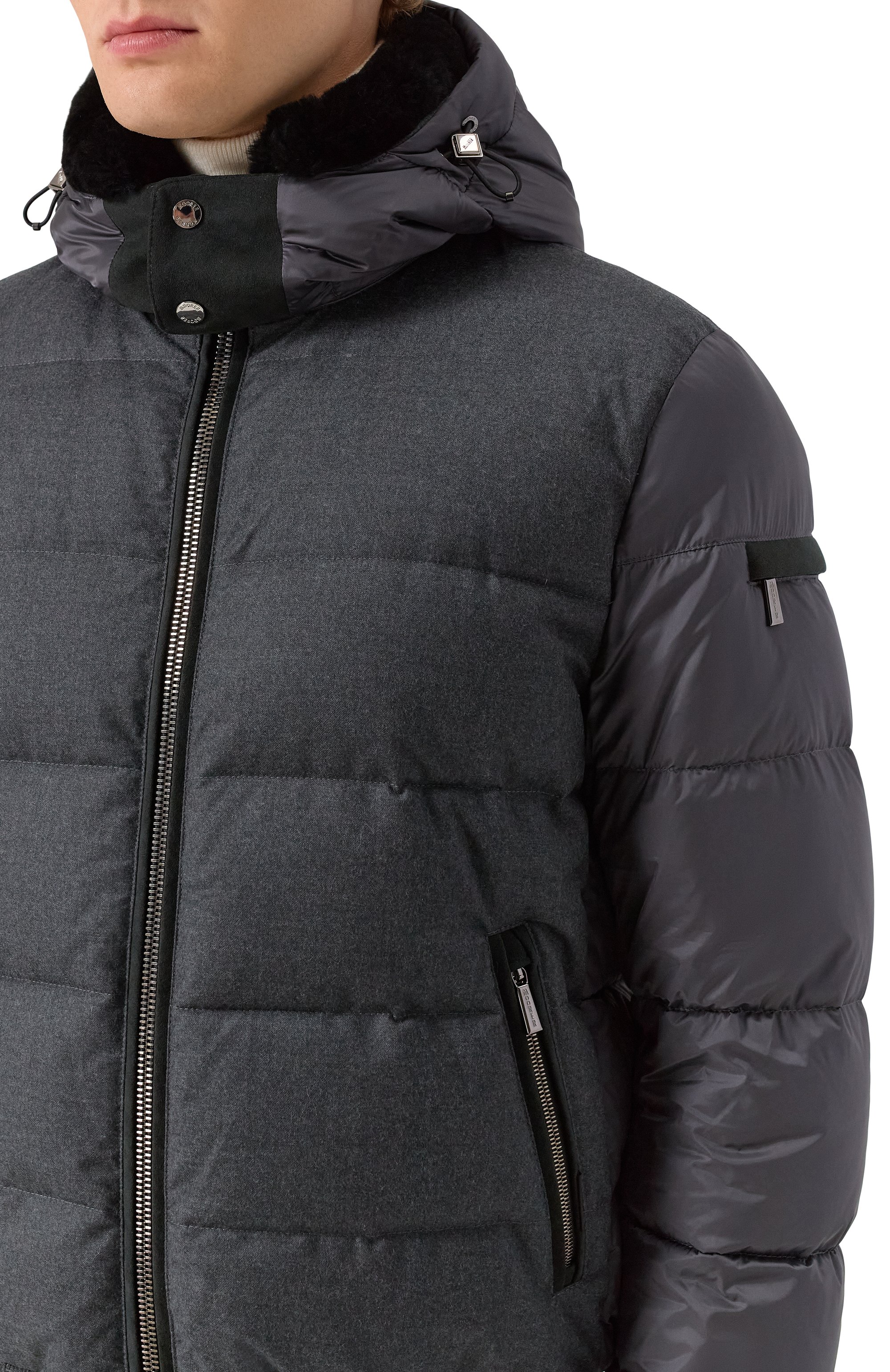 Пуховик wright-shl с воротником из овчины MOORER, арт. WRIGHT/SHL, фото 5