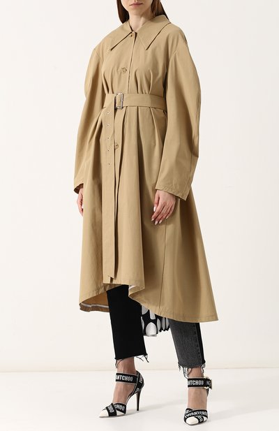 Пальто асимметричного кроя с плиссированной вставкой A.W.A.K.E. MODE, арт. SS18.C04, фото 3