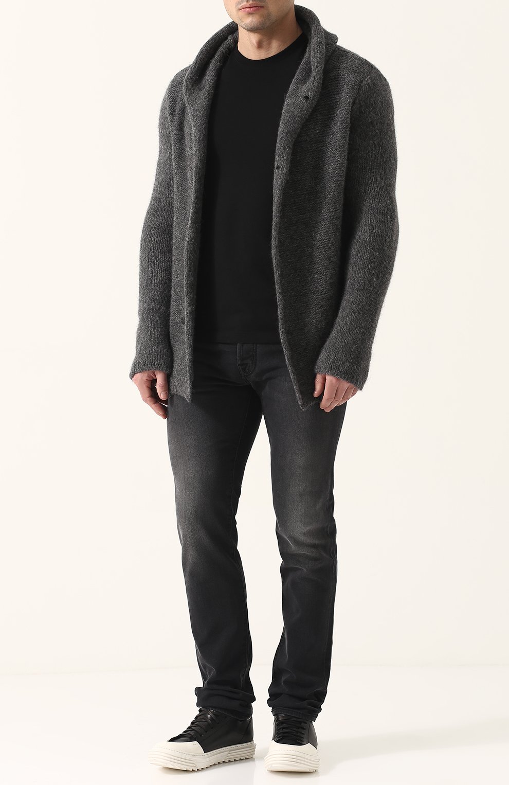Шерстяной кардиган на пуговицах с капюшоном POEME BOHEMIEN, арт. MG-03/K-01/MG-02, фото 2