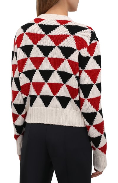 Кашемировый свитер PRADA разноцветного цвета по цене 320000 руб., арт. P24O1T-10T7-F0N98-212, фото 4 Кашемировый свитер PRADA, арт. P24O1T-10T7-F0N98-212, фото 4