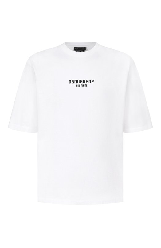 Хлопковая футболка Dsquared2 S74GD1521/D20106 Белый S74GD1521/D20106