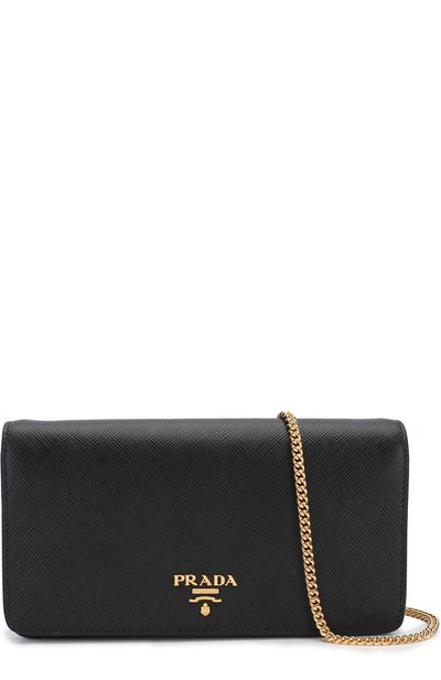 Кожаный кошелек на цепочке с логотипом бренда PRADA, арт. 1ZH029-QWA-F0002, фото 5