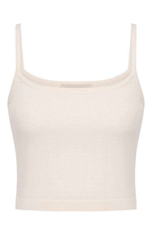 Топ из хлопка и кашемира Officine Generale S26WKNT308 Кремовый S26WKNT308