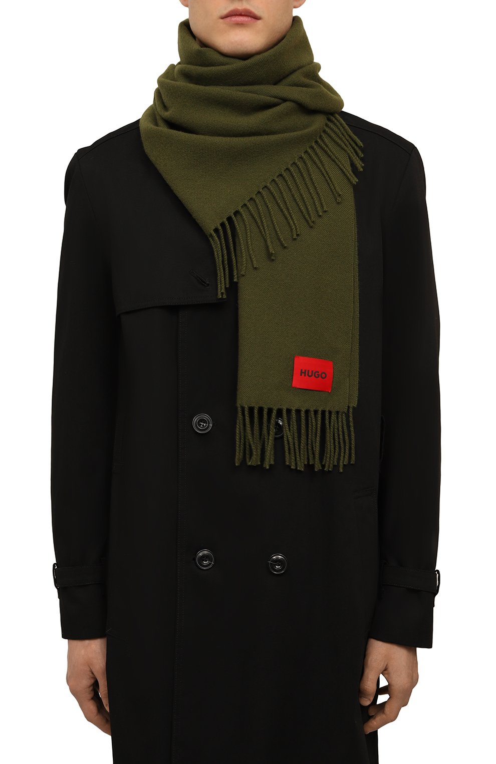 Шерстяной шарф HUGO, арт. 50517623, фото 2