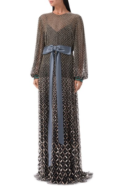 Шелковое платье VALENTINO черного цвета по цене 3855000 руб., арт. 9B3VDLW4/1ED, фото 2 Шелковое платье VALENTINO, арт. 9B3VDLW4/1ED, фото 2
