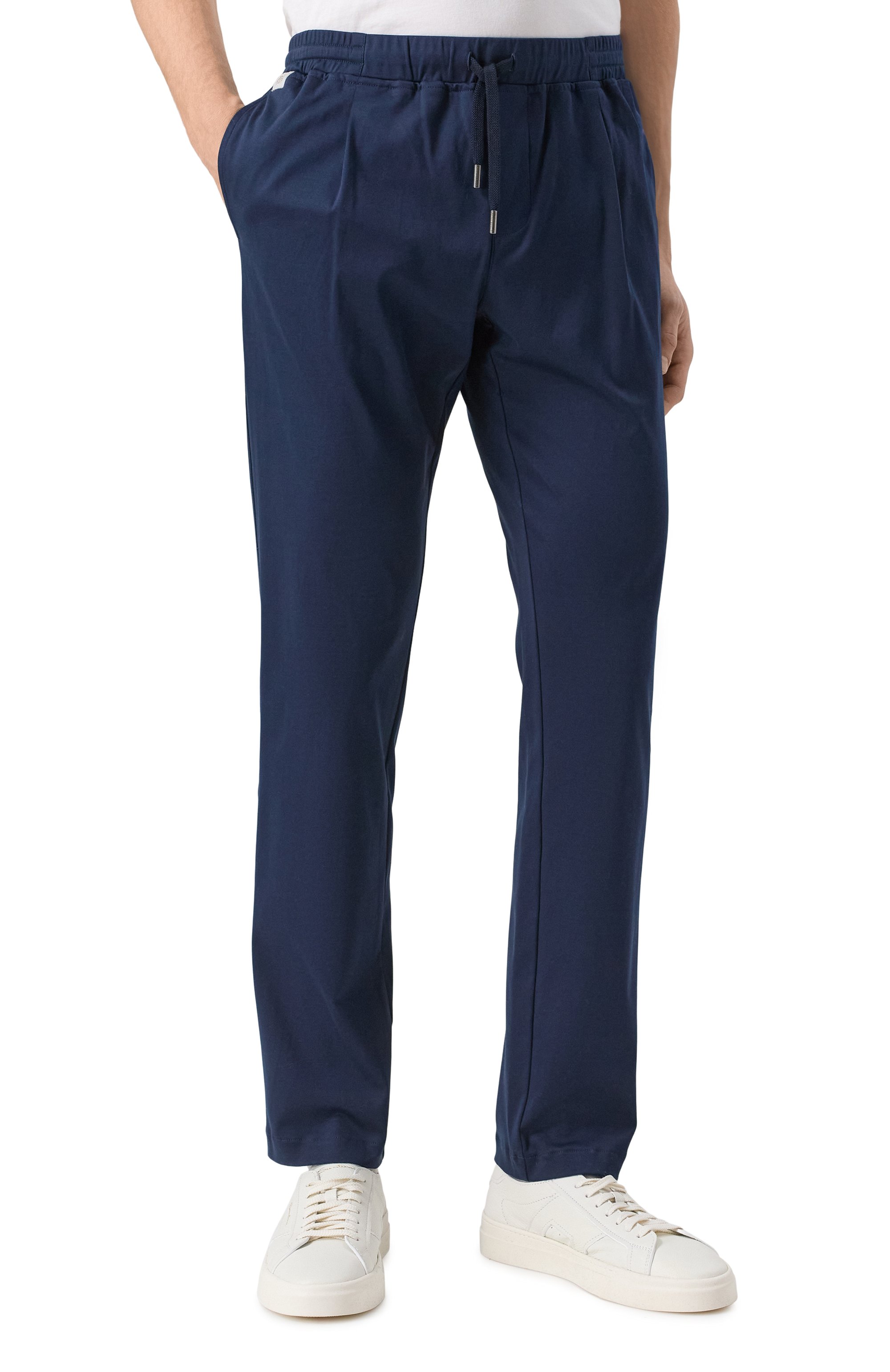 Хлопковые брюки CAPOBIANCO темно-синего цвета по цене 48500 руб., арт. 18M750.YA00., фото 3 Хлопковые брюки CAPOBIANCO, арт. 18M750.YA00., фото 3