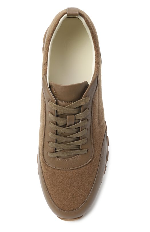 Комбинированные кроссовки Wool & Leather 12 STOREEZ 127006 Коричневый  127006 Фото 6
