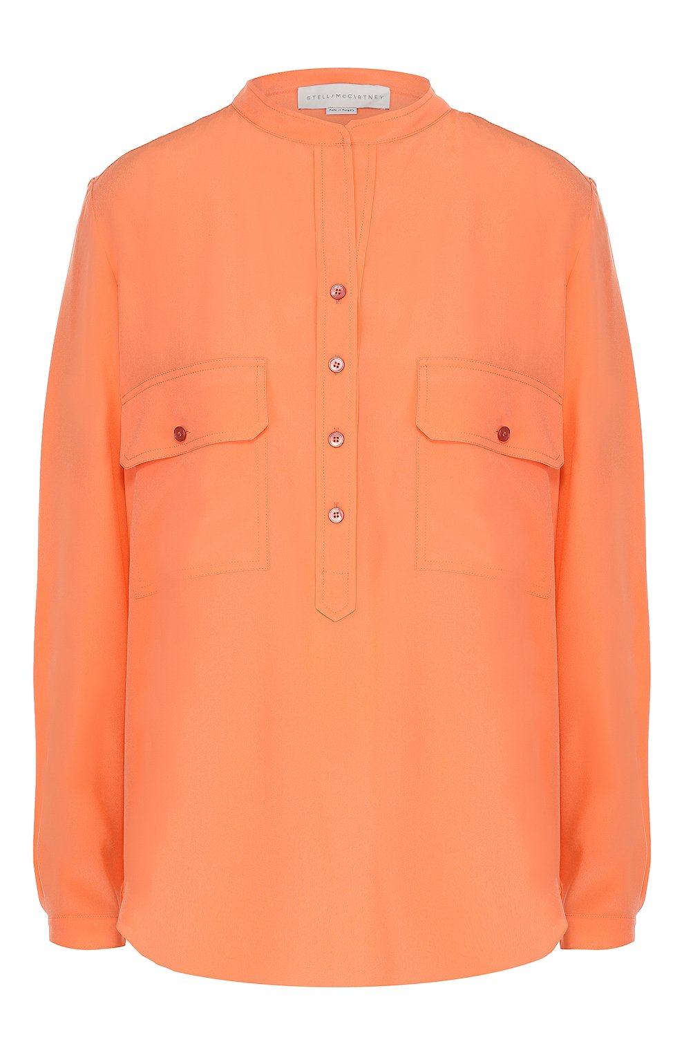 Шелковая блузка STELLA MCCARTNEY кораллового цвета по цене 69950 руб., арт. 386118/SY206, фото 1 Шелковая блузка STELLA MCCARTNEY, арт. 386118/SY206, фото 1