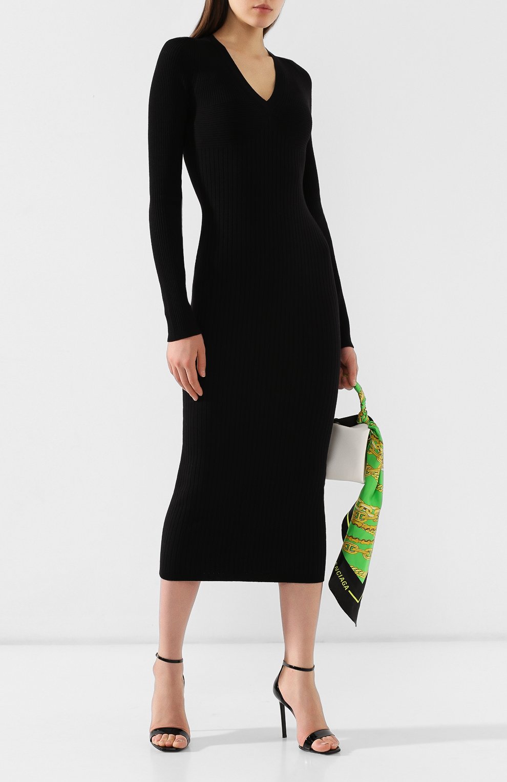 Шерстяное платье DSQUARED2 черного цвета по цене 65450 руб., арт. S75CV0038/S15413, фото 2 Шерстяное платье DSQUARED2, арт. S75CV0038/S15413, фото 2