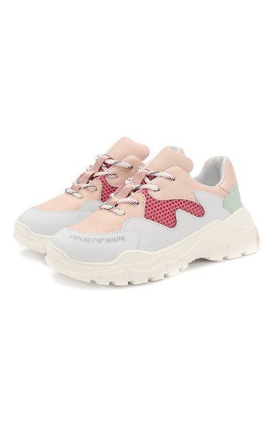 Кожаные кроссовки EMPORIO ARMANI, арт. XYX008/X0I30/28-34, фото 1