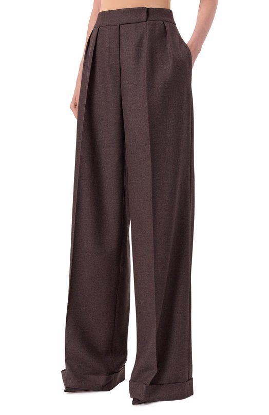 Брюки из шерсти и кашемира Kiton D56108K0563G08 Коричневый  D56108K0563G08 Фото 3