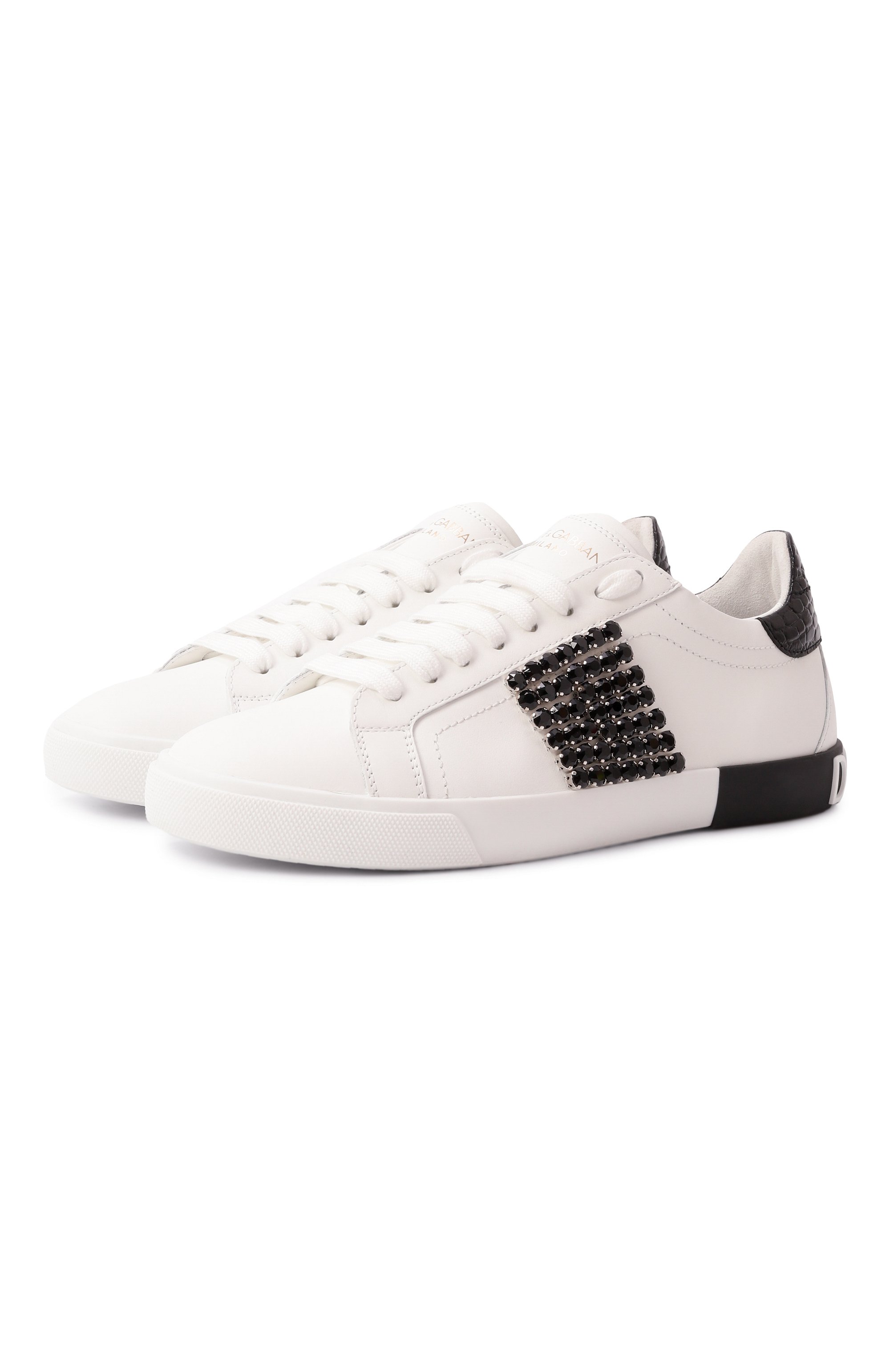 Кожаные кеды portofino vintage DOLCE & GABBANA, арт. CK2311/A6N63, фото 1