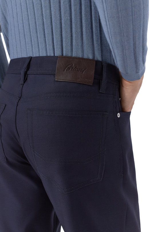 Шерстяные брюки Brioni SPYB0L/PDA67 Синий  SPYB0L/PDA67 Фото 5