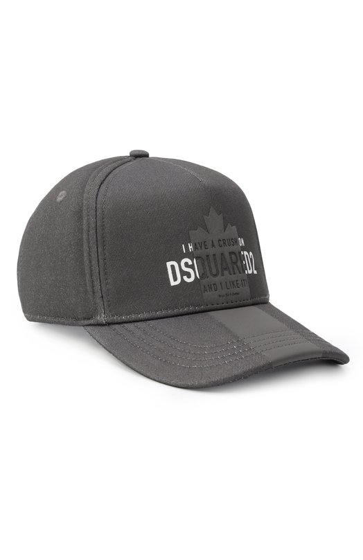 Хлопковая бейсболка Dsquared2 BCM0892/16701101 Серый BCM0892/16701101