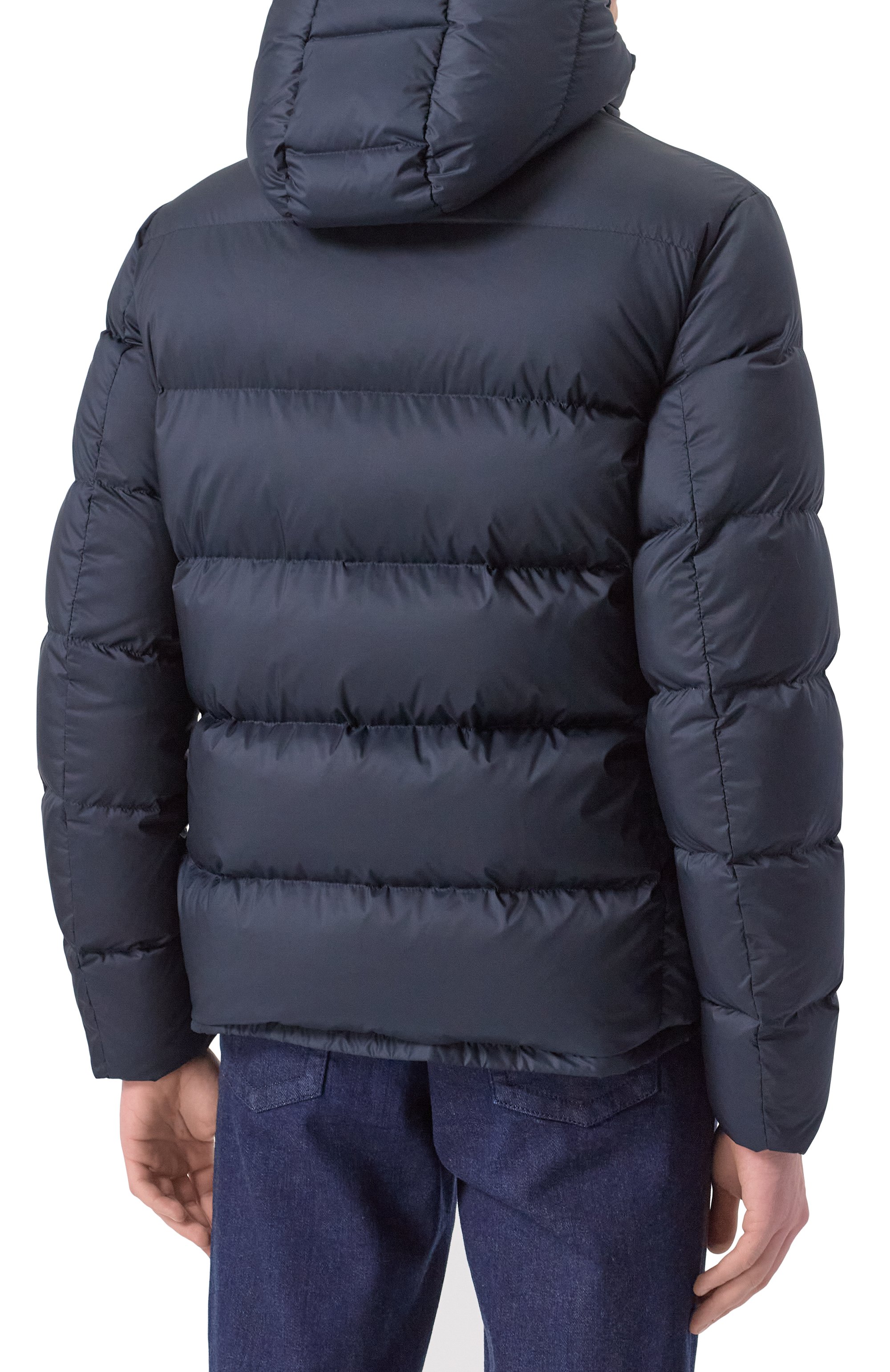 Пуховик ZILLI темно-синего цвета по цене 398000 руб., арт. 0D0021M2010V00000, фото 4 Пуховик ZILLI, арт. 0D0021M2010V00000, фото 4