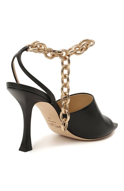 Кожаные босоножки sae 90 JIMMY CHOO, арт. SAE 90/LWC, фото 4