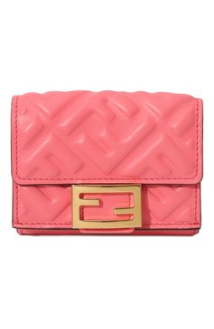 Женские кожаное портмоне FENDI розового цвета, арт. 8M0395 AAJD | Фото 1 (Материал сплава: Проставлено; Нос: Не проставлено; Материал: Натуральная кожа)