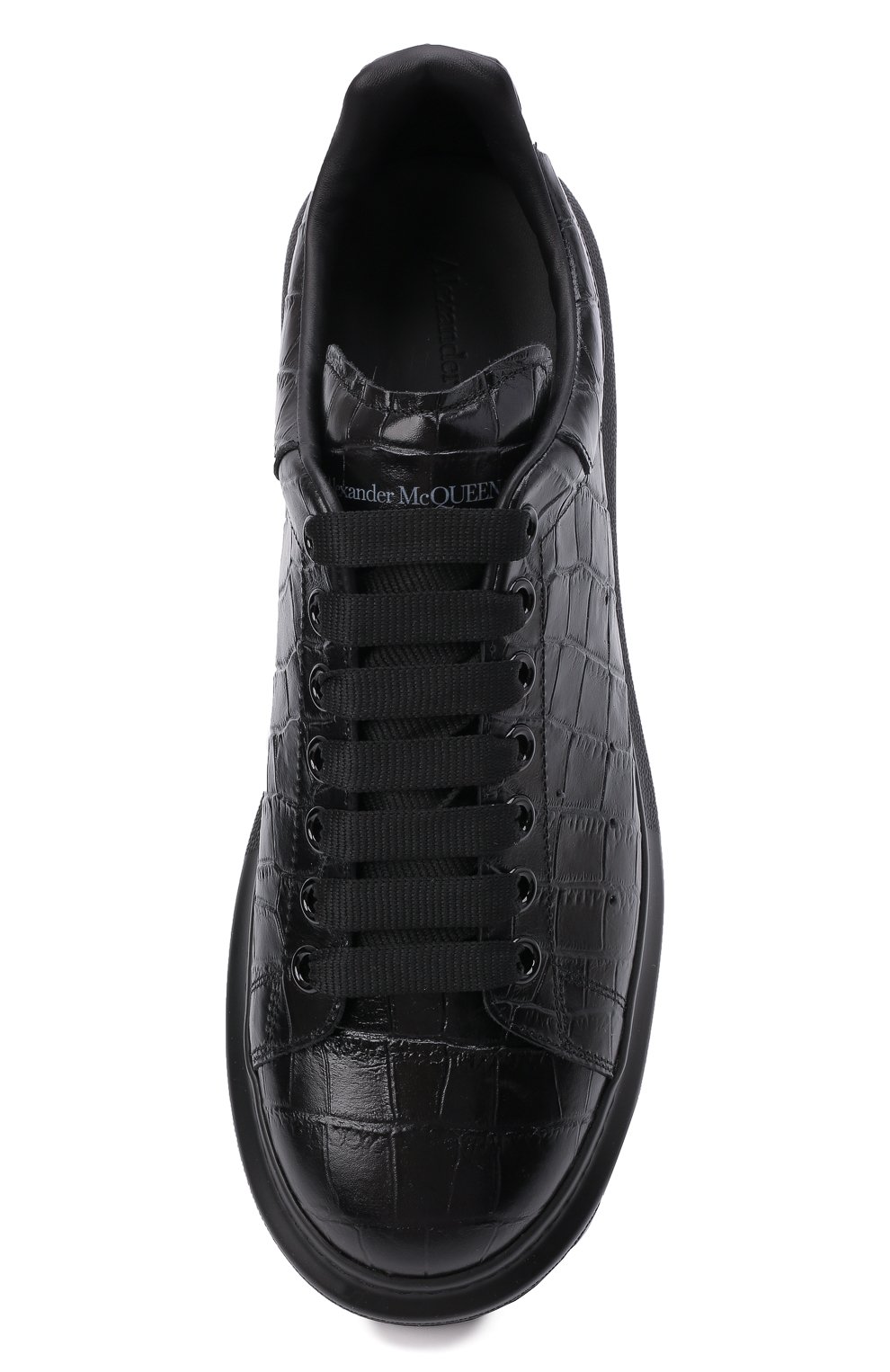Кожаные кеды oversized ALEXANDER MCQUEEN черного цвета по цене 84400 руб., арт. 553680/WIAY0, фото 6 Кожаные кеды oversized ALEXANDER MCQUEEN, арт. 553680/WIAY0, фото 6