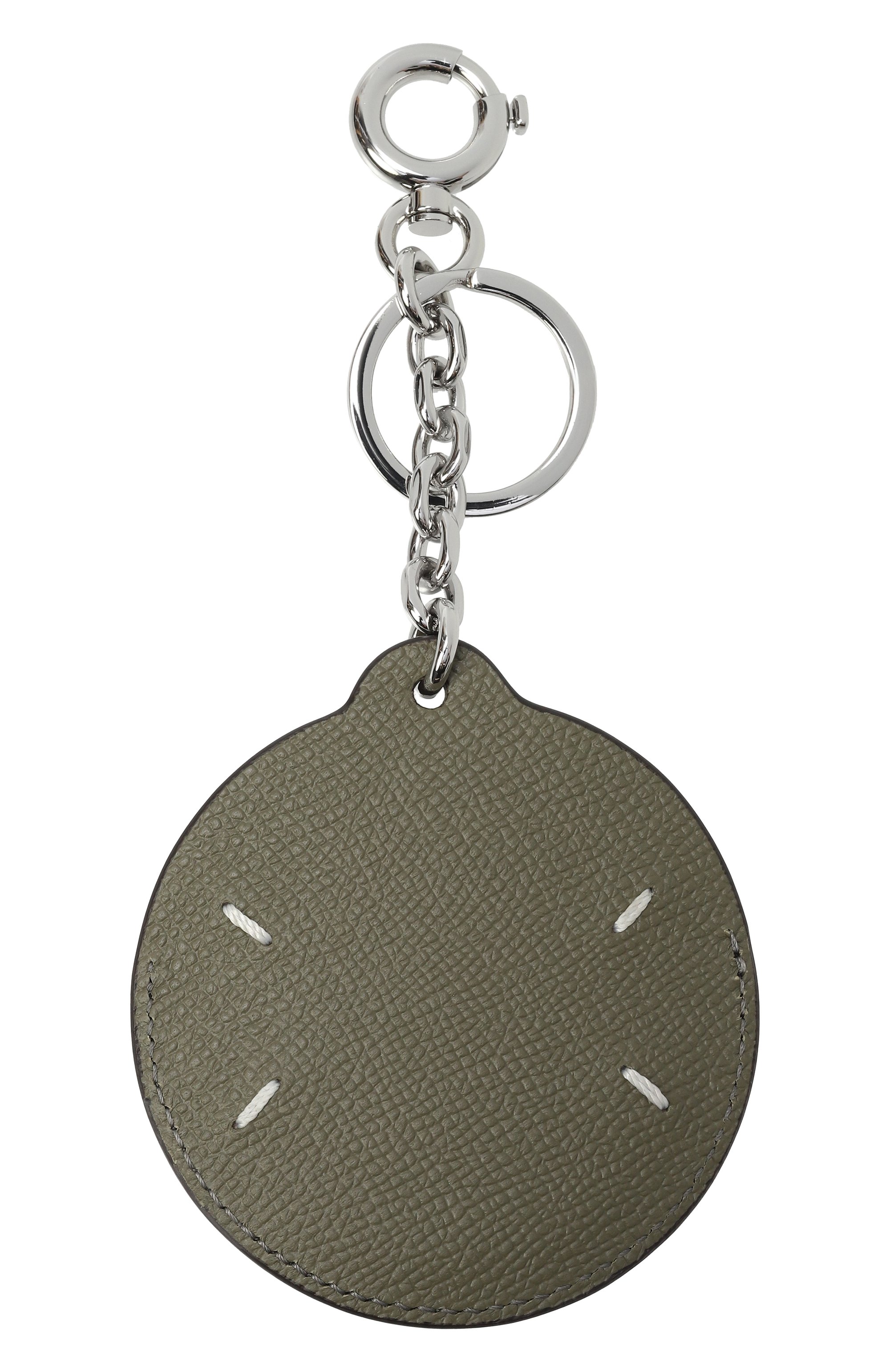 Кожаный брелок MAISON MARGIELA хаки цвета по цене 45150 руб., арт. SA2UA0011/P4745, фото 2 Кожаный брелок MAISON MARGIELA, арт. SA2UA0011/P4745, фото 2