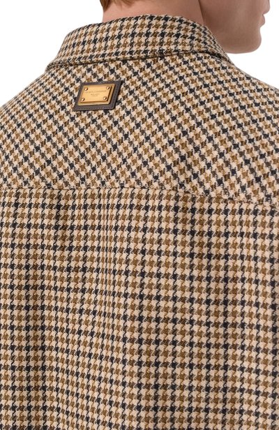 Шерстяная куртка-рубашка DOLCE & GABBANA бежевого цвета по цене 315500 руб., арт. G9CKYT/FM2HQ, фото 5 Шерстяная куртка-рубашка DOLCE & GABBANA, арт. G9CKYT/FM2HQ, фото 5