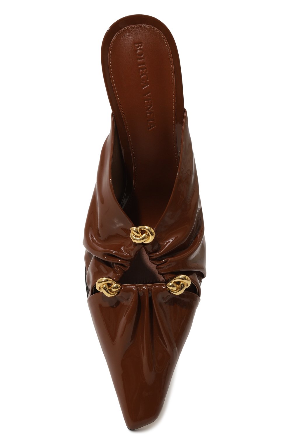 Кожаные мюли bunnie BOTTEGA VENETA коричневого цвета по цене 139000 руб., арт. 753690/V3H50, фото 4 Кожаные мюли bunnie BOTTEGA VENETA, арт. 753690/V3H50, фото 4