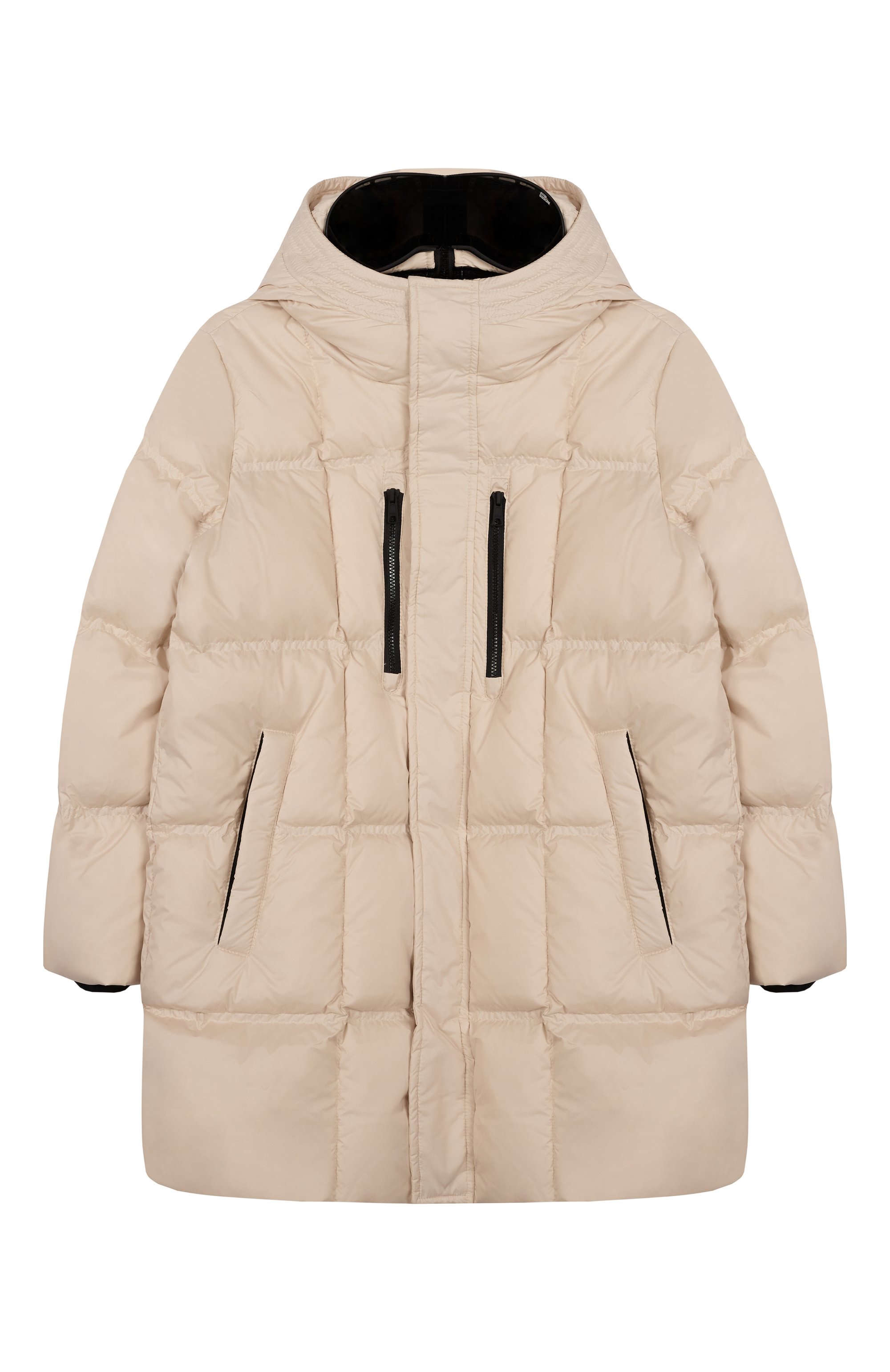 Пуховое пальто AI RIDERS кремового цвета по цене 54300 руб., арт. CK720BTTMF5, фото 1 Пуховое пальто AI RIDERS, арт. CK720BTTMF5, фото 1