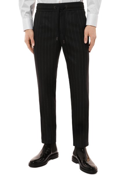 Шерстяные брюки DOLCE & GABBANA, арт. GP0I1T/FR21H, фото 3