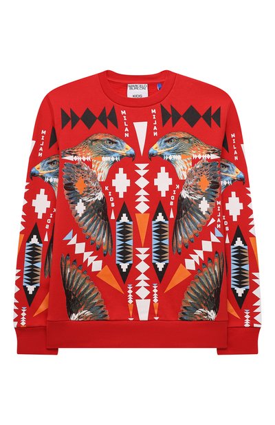 Хлопковый свитшот MARCELO BURLON KIDS OF MILAN, арт. CBBA001F21FLE007, фото 1
