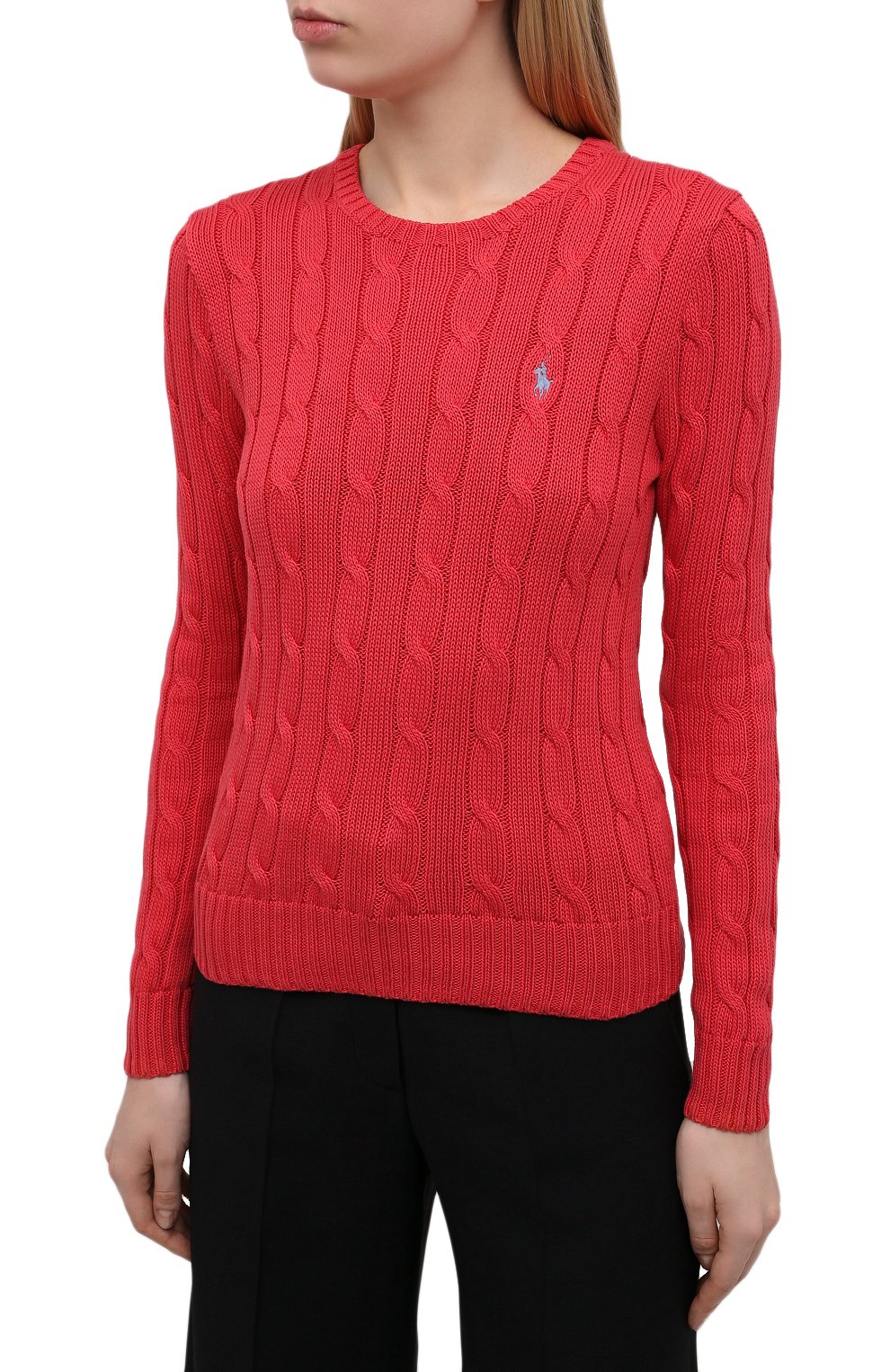 Хлопковый пуловер POLO RALPH LAUREN красного цвета по цене 19650 руб., арт. 211580009, фото 3 Хлопковый пуловер POLO RALPH LAUREN, арт. 211580009, фото 3