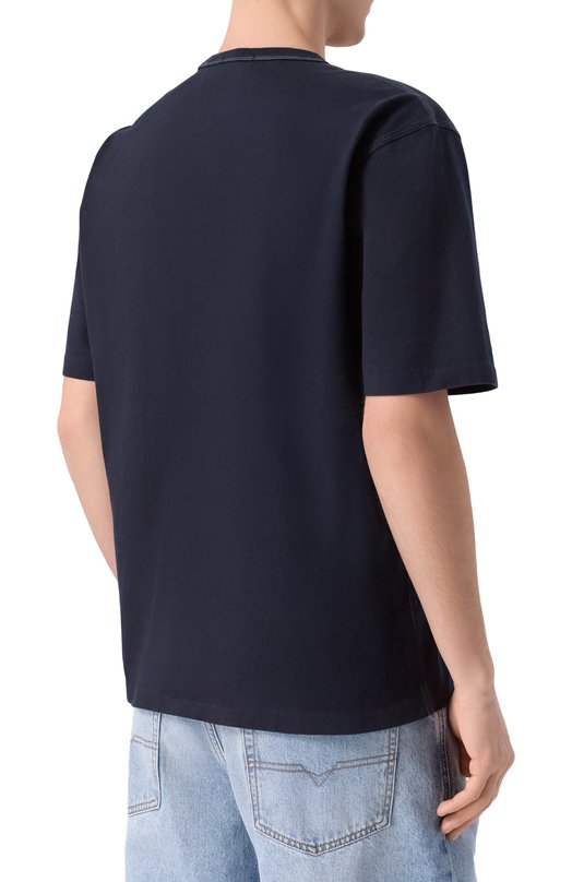 Хлопковая футболка C.P. Company 20CMTS120A/110580W Синий  20CMTS120A/110580W Фото 4