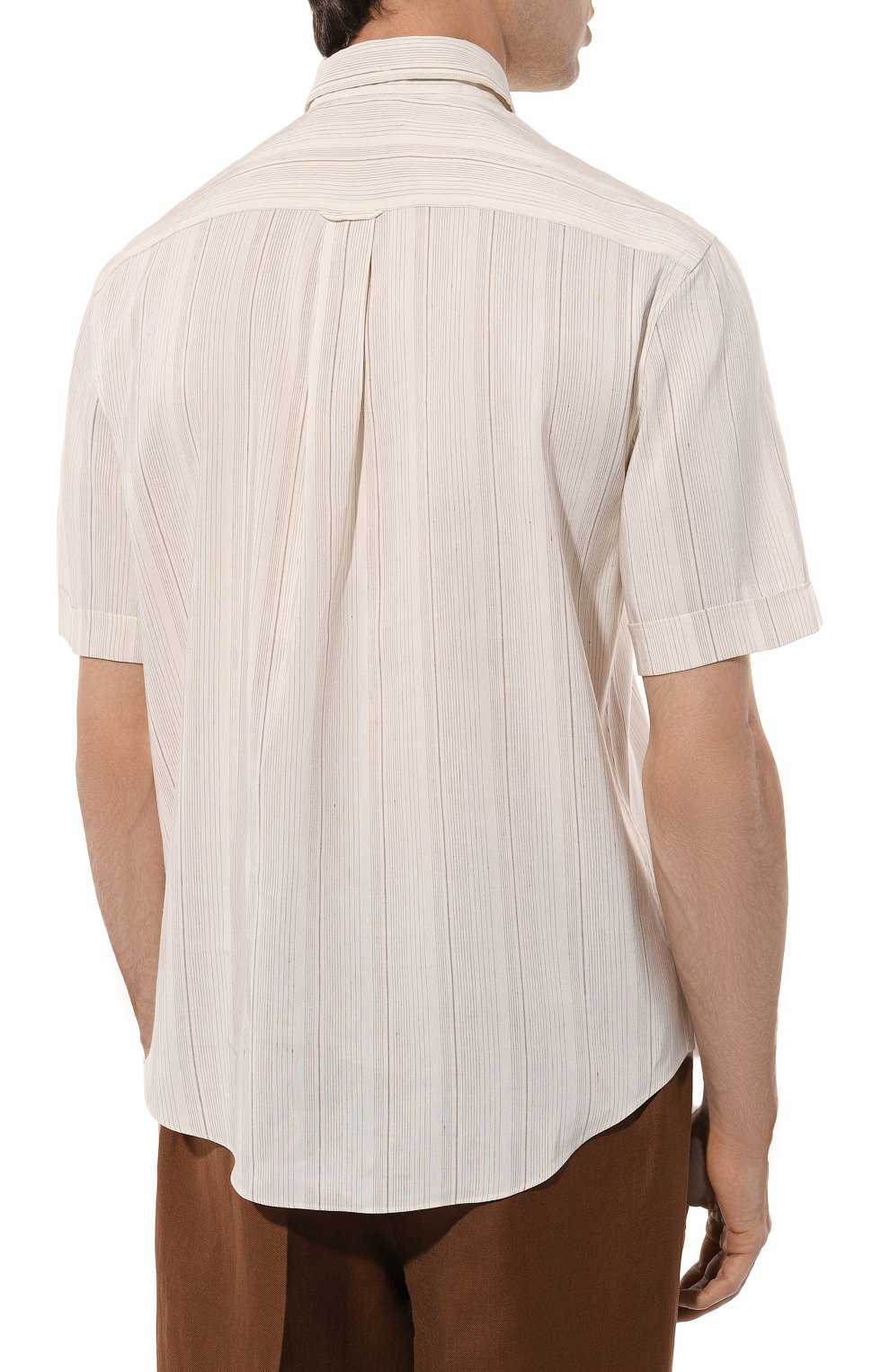 Рубашка изо льна и шелка ZEGNA, арт. UDX45A7/SCP7, фото 4