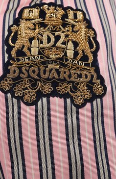 Женские шорты DSQUARED2 розового цвета, арт. S72MU0506 | Фото 5 (Стили: Гламурный; Длина Ж (юбки, платья, шорты): Мини; Материал внешний: Синтетический материал, Хлопок; Материал сплава: Проставлено; Драгоценные камни: Проставлено)