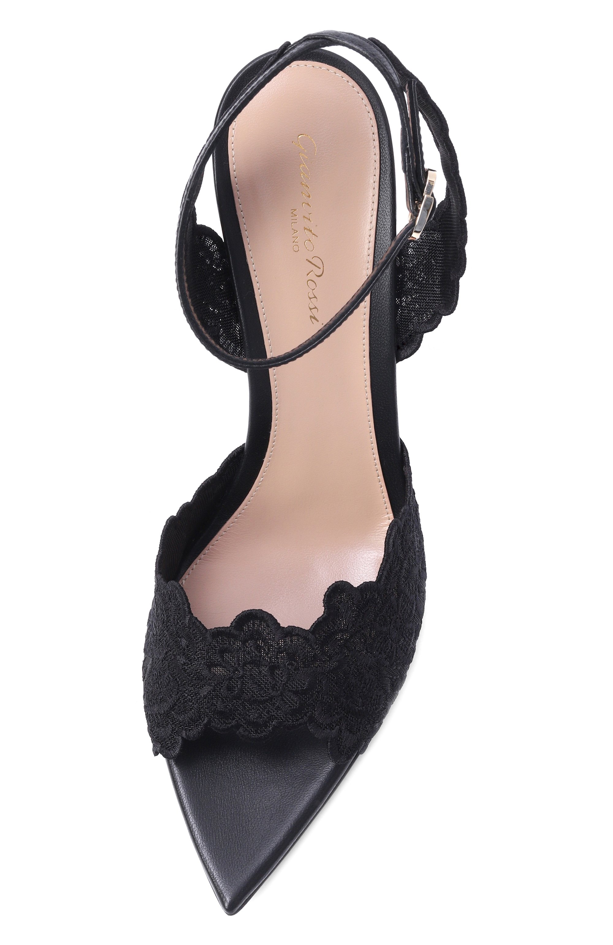 Текстильные босоножки yvonne 85 GIANVITO ROSSI, арт. G32607.85RIC.MHPNENE, фото 6